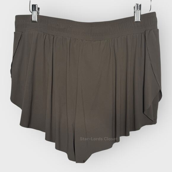 JoyLab Double Layer Run Skort Large Taupe Flowy Mid Rise Stretch Athletic Shorts - Picture 8 of 8